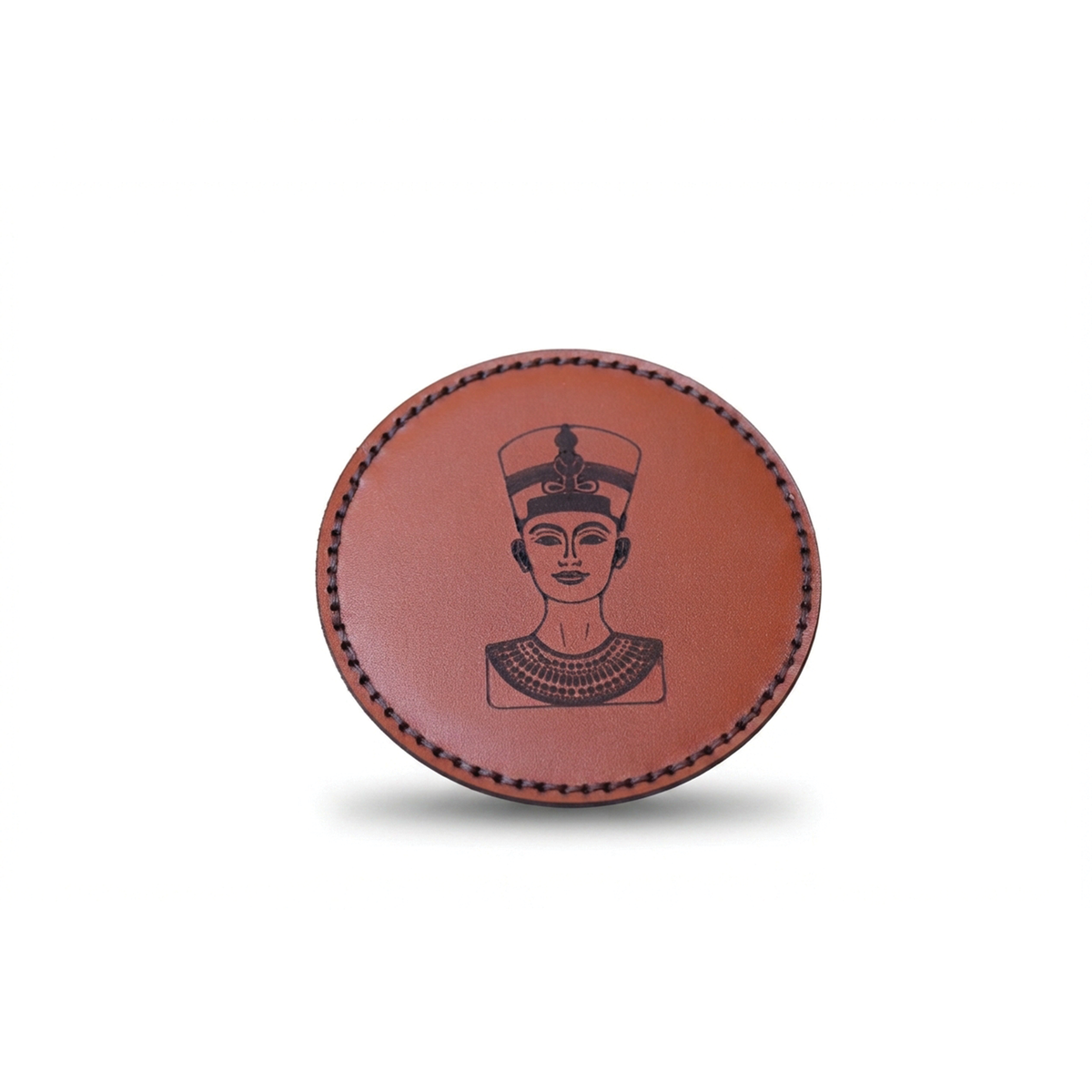 Threaded Leather Coaster S01