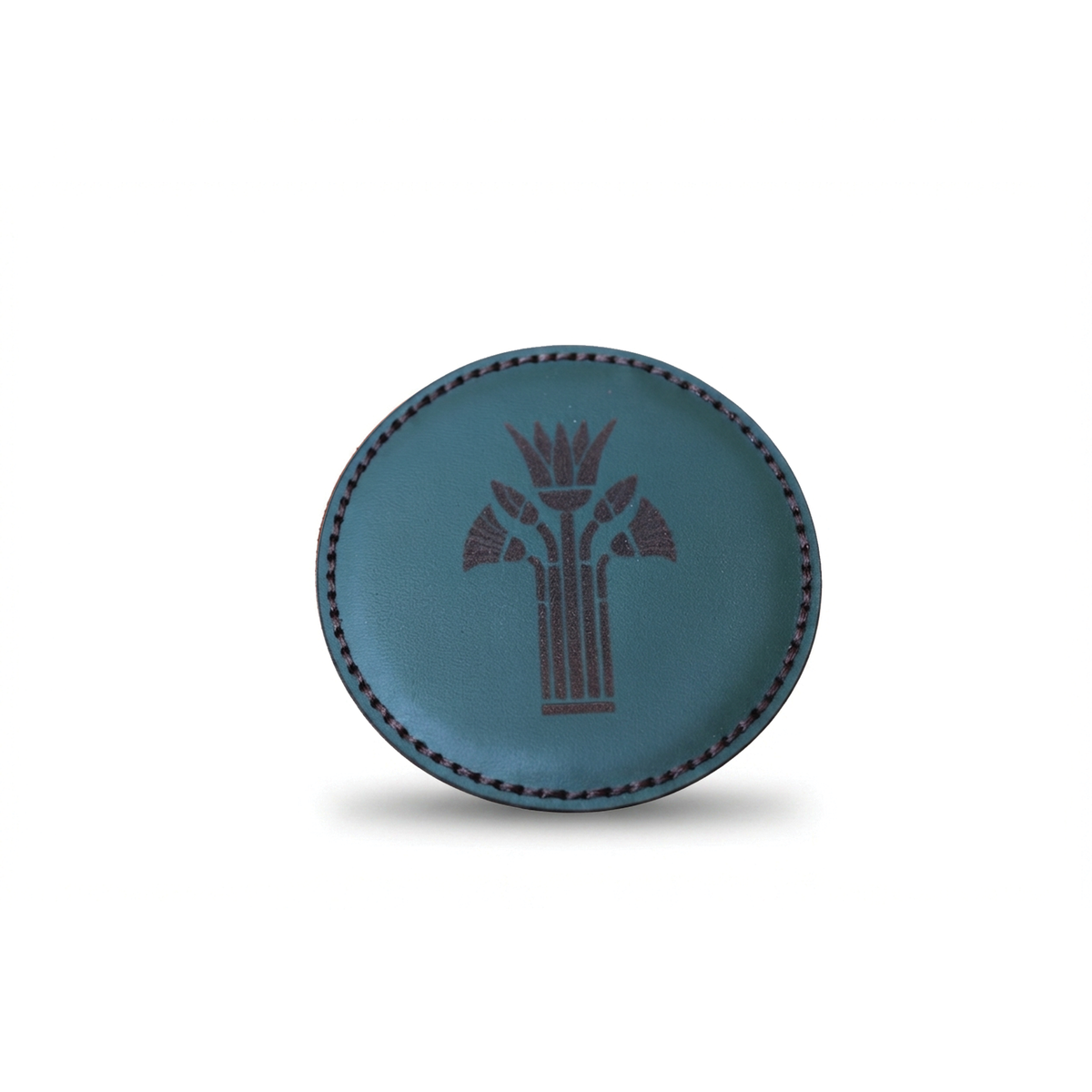 Threaded Leather Coaster S01