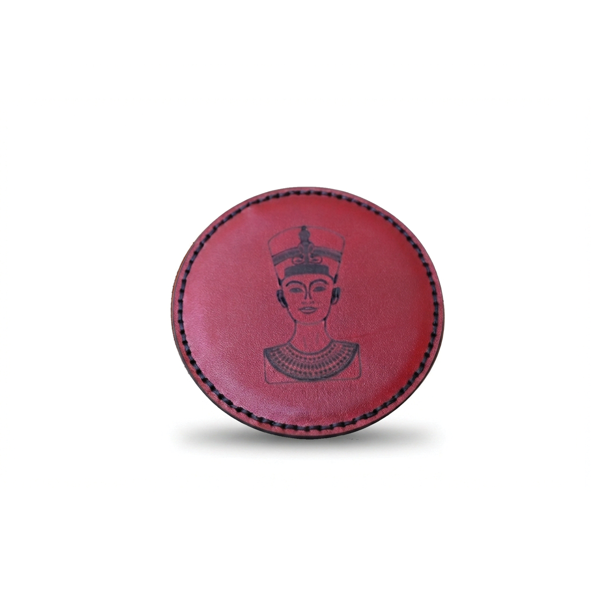 Threaded Leather Coaster S01