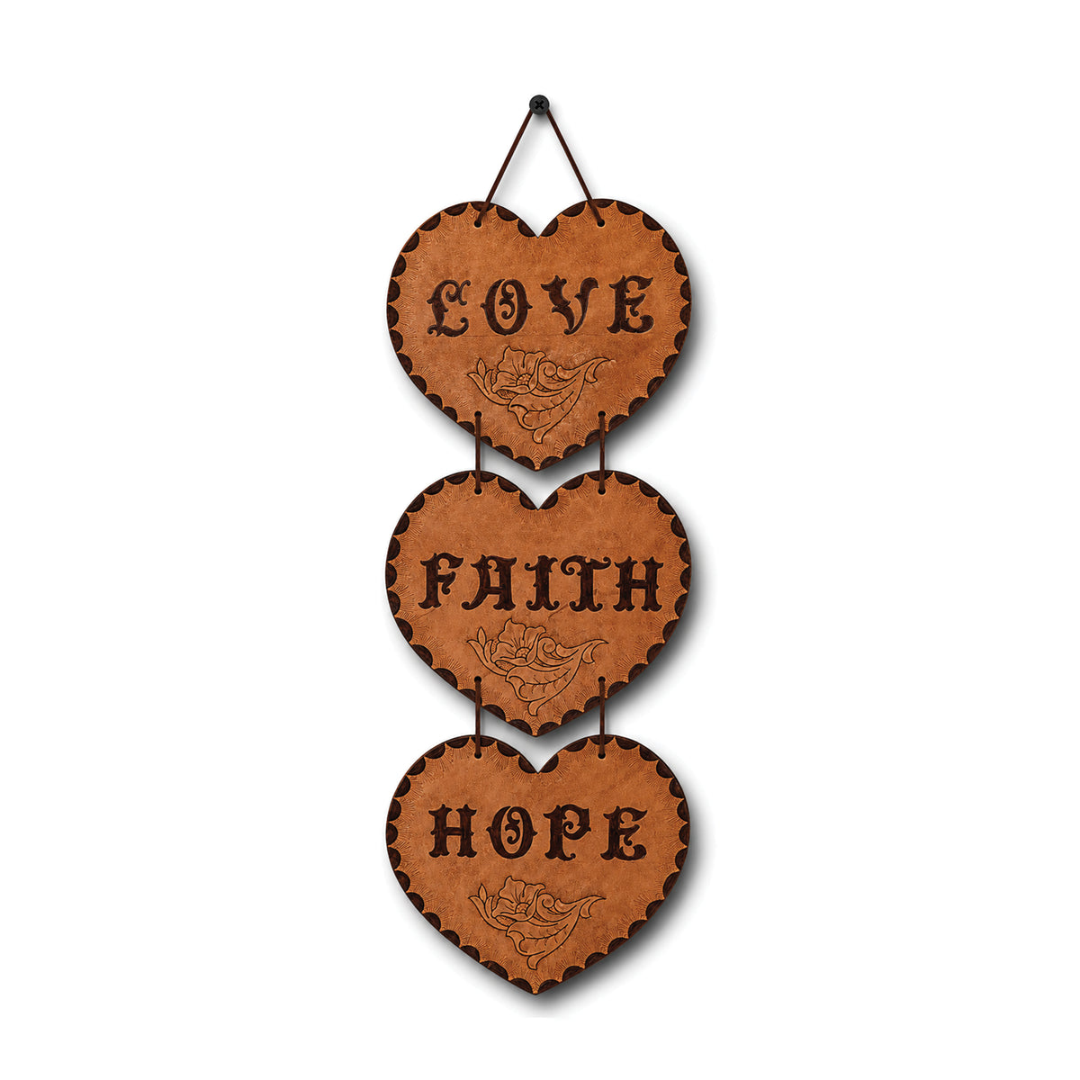 Wall Hanging – Three Hearts S10
