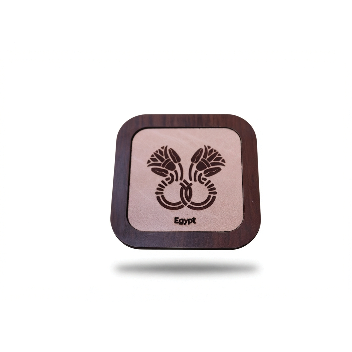 Wooden & Leather Coaster S15