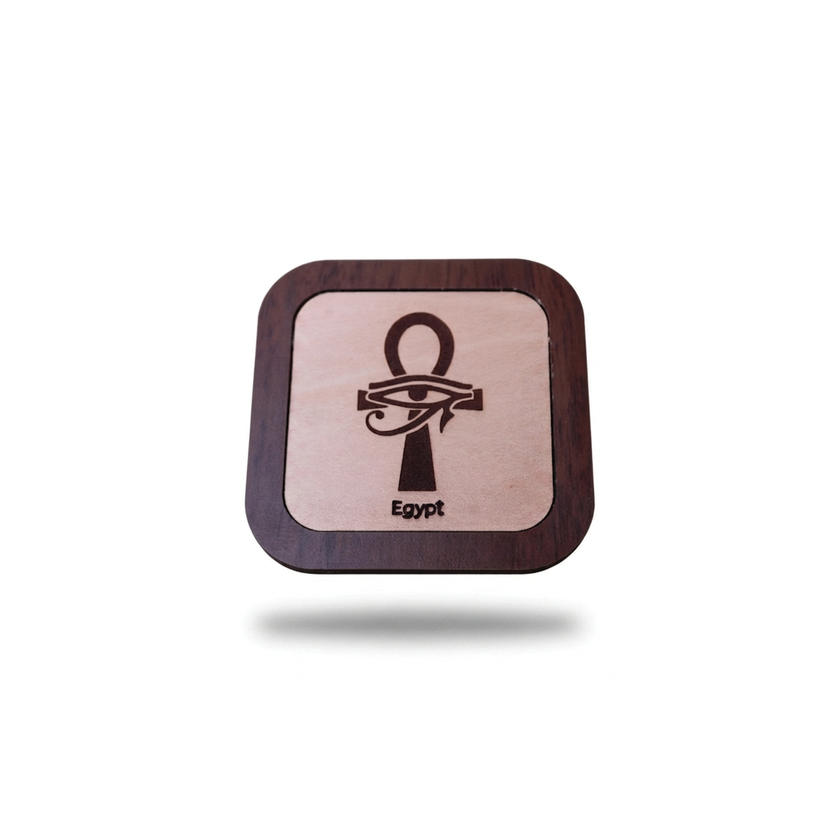 Wooden & Leather Coaster S15